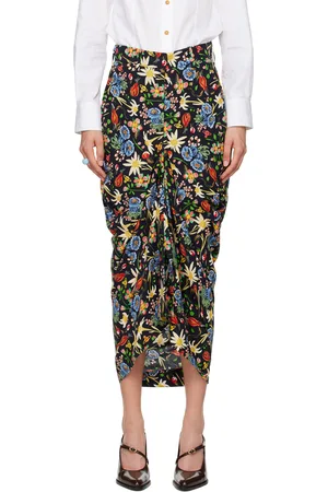 Vivienne Westwood Black Spontanea Midi Skirt