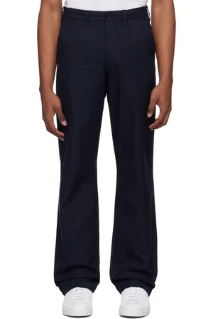 Lacoste Navy Straight-Leg Trousers
