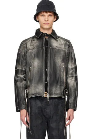 Eytys SSENSE Exclusive Black Flux Leather Jacket
