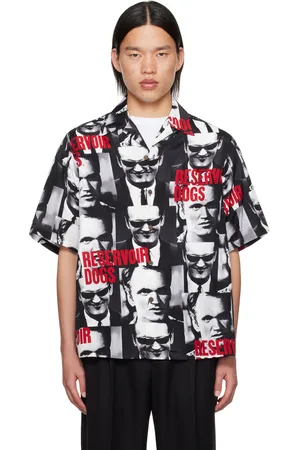 Wacko Maria Black & Gray Printed Shirt