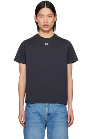 Ganni Navy Rhinestone T-Shirt