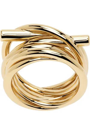 Salvatore Ferragamo Gold Gancini Ring
