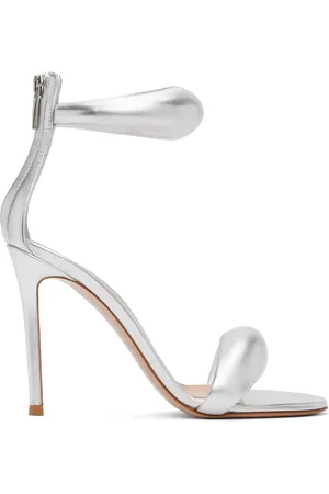 Gianvito Rossi Silver Bijoux Heeled Sandals