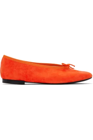 Repetto Orange Lilouh Ballerina Flats