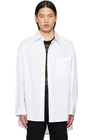 MUGLER White Oversized Shirt