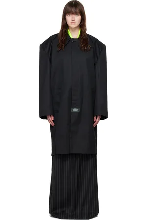 MARTINE ROSE Navy Rider Coat