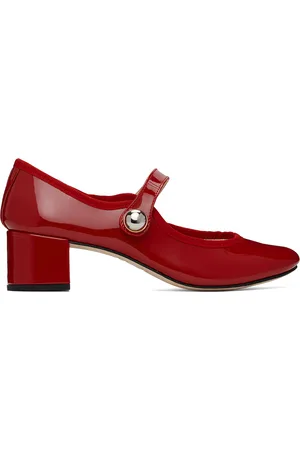 Repetto Red Fabienne Mary Jane Heels