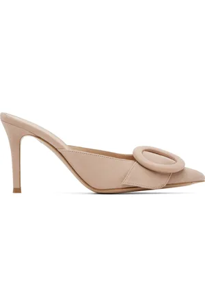 Gianvito Rossi Pink Portofino 85 Mules