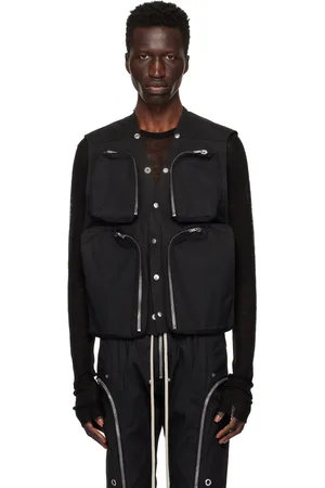 Rick Owens Black Porterville Zip Vest