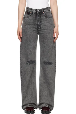 Maison Margiela Gray Two-Tone 5-Pocket Jeans