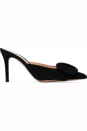Gianvito Rossi Black Portofino 85 Mules