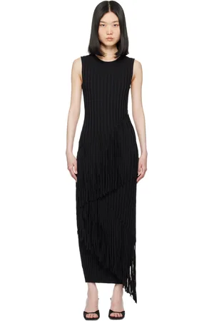 SIMON MILLER Black Spiral Maxi Dress