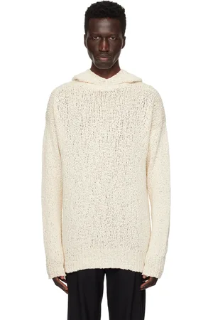 FORMA Beige Chunky Knit Hoodie