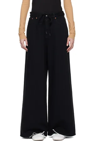 Maison Margiela Black Drawstring Jeans