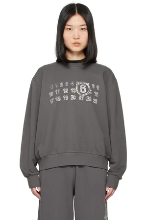 Maison Margiela Gray Printed Sweatshirt