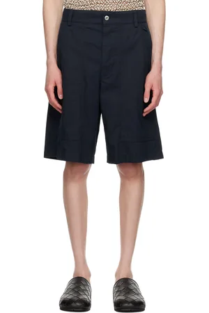Bottega Veneta Navy Lightweight Shorts
