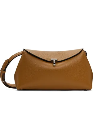 Totême Tan T-Lock Clutch