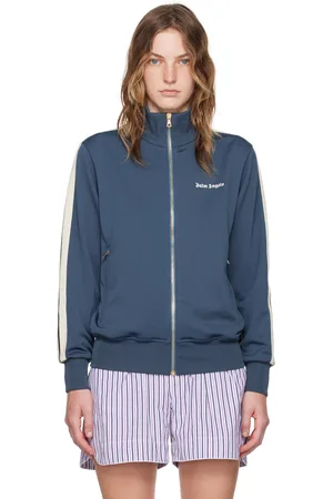 Palm Angels Navy Monogram Classic Track Jacket