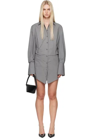 The Attico Gray Silvye Minidress
