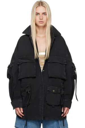 The Attico Black Fern Jacket