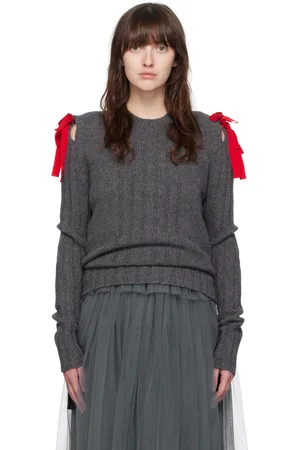 Molly Goddard Gray Ozzy Sweater