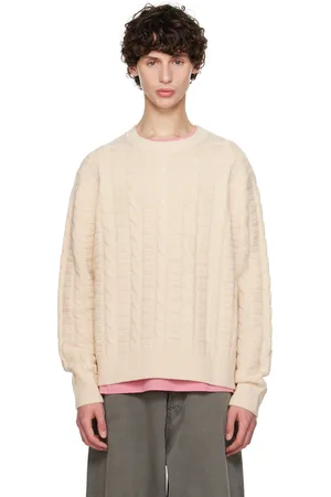 Acne Studios Off-White Cable Sweater