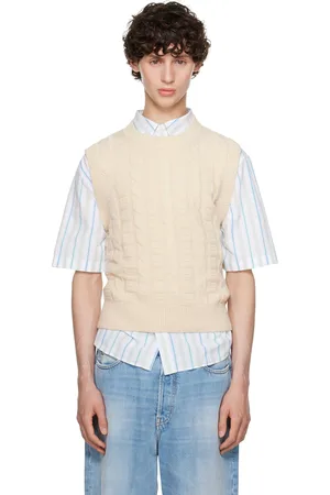 Acne Studios Beige Cable Vest
