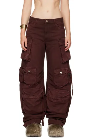 The Attico Red Fern Cargo Pants