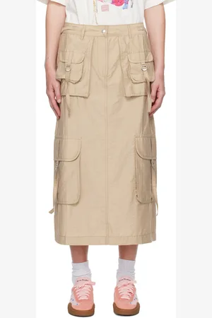 Acne Studios Beige Cargo Maxi Skirt