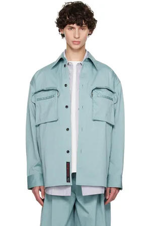 Bottega Veneta Blue Compact Cotton Shirt