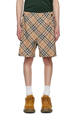 Burberry Beige Check Shorts