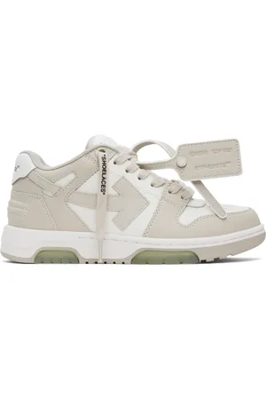 OFF-WHITE White & Beige Out Of Office Sneakers