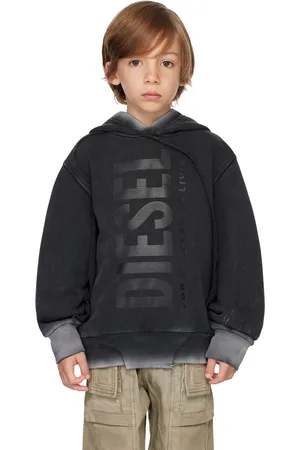 Diesel Kids Gray Faded Hoodie