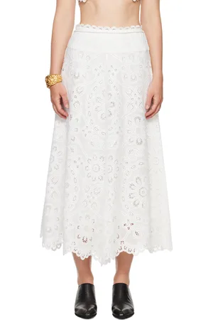 ZIMMERMANN White Ottie Maxi Skirt