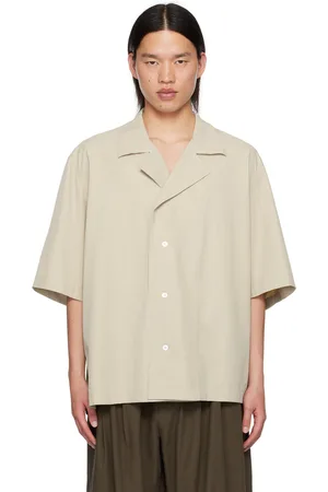 STUDIO NICHOLSON Taupe Loca Shirt