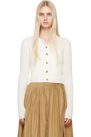 Loulou de Saison White Adiro Cardigan