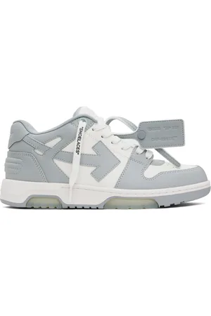 OFF-WHITE White & Gray Out Of Office Sneakers