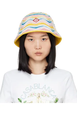 Casablanca Multicolor Zig Zag Crochet Bucket Hat