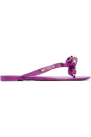 VALENTINO GARAVANI Purple Summer Rockstud Sandals