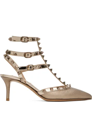 VALENTINO GARAVANI Bronze Rockstud Heels