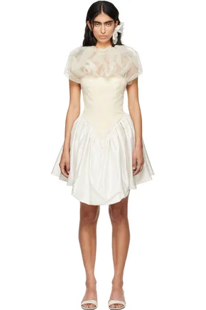 Nicklas Skovgaard SSENSE Exclusive Beige Abigael Minidress