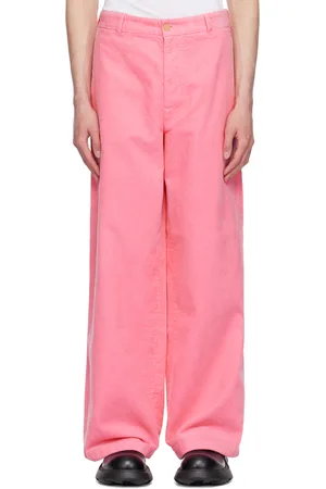 Acne Studios Pink Wide-Leg Trousers