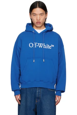 OFF-WHITE Blue Big Bookish Skate Hoodie
