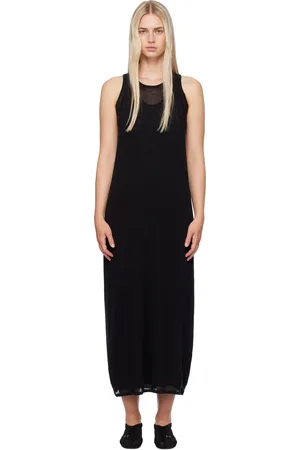 Totême Black Layered Maxi Dress
