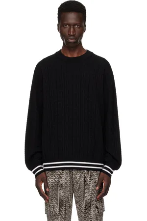Balmain Black Monogram Sweater