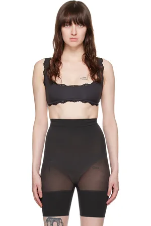 SKIMS Black Fits Everybody Lace Henley Bralette