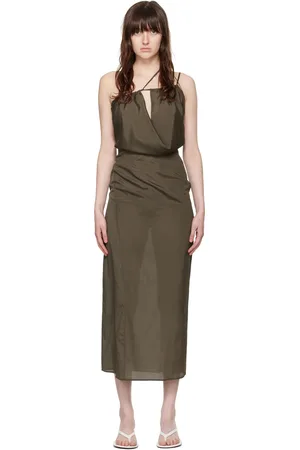 Paloma Wool Brown Melleray Midi Dress