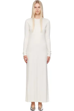 Totême Off-White Long-Sleeve Maxi Dress