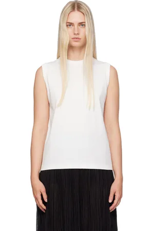 Totême Off-White Relaxed Sleeveless Tank Top