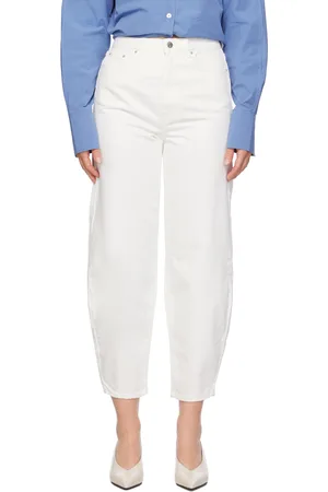 Totême Off-White Barrel Leg Jeans